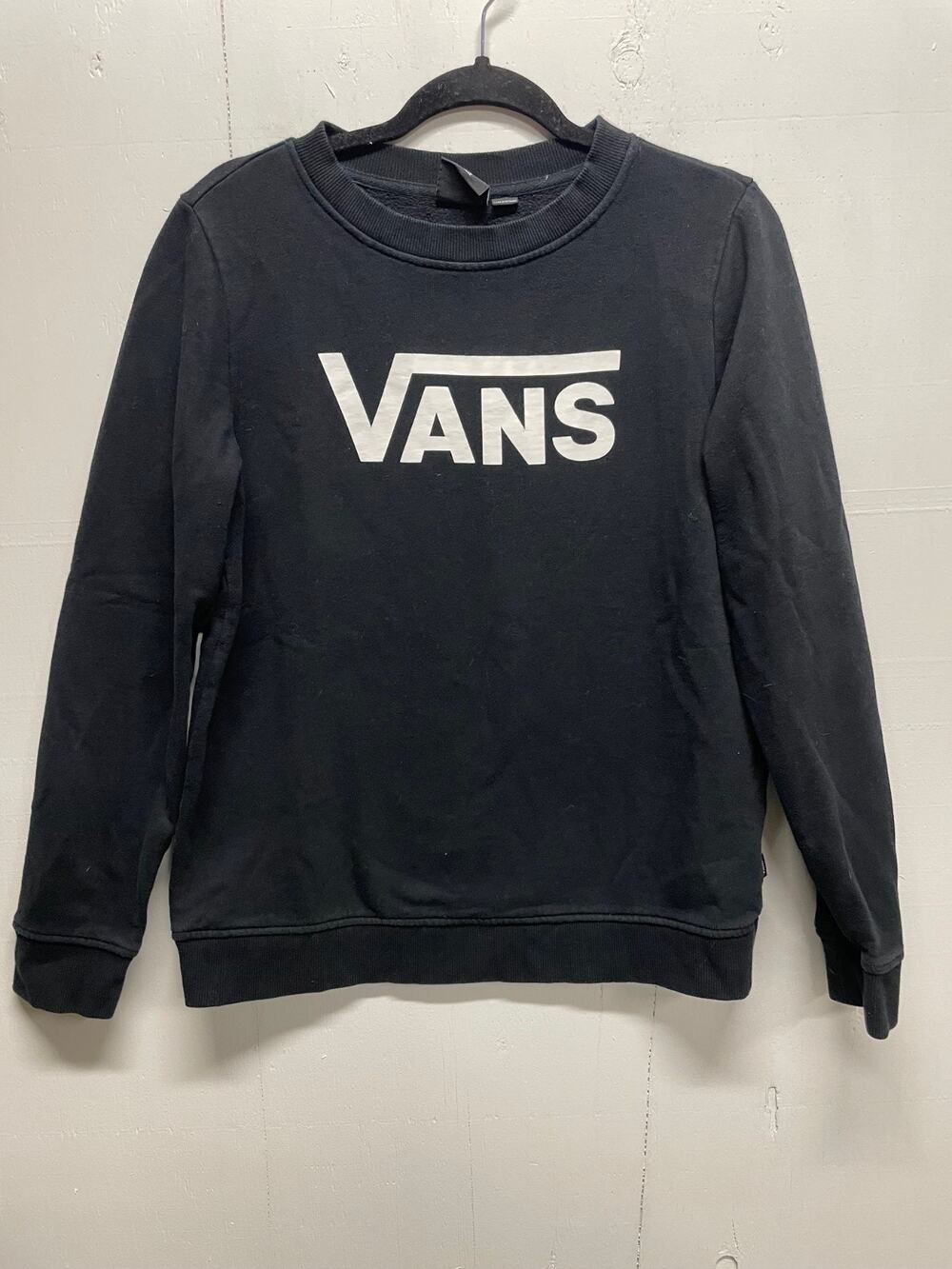 VANS Unisex Black Sweatshirt Size Large Y2K Great Condition